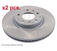 X2 PCS FRONT BRAKE DISC PAIR L&R ADM543109 BLUE PRINT I