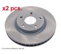 X2 PCS FRONT BRAKE DISC PAIR L&R ADN143130 BLUE PRINT I