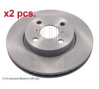 X2 PCS FRONT BRAKE DISC PAIR L&R ADT343205 BLUE PRINT I
