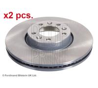 X2 PCS FRONT BRAKE DISC PAIR L&R ADT343317 BLUE PRINT I