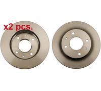 X2 PCS FRONT BRAKE DISC PAIR L&R DF4081 TRW I
