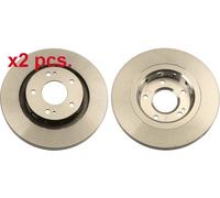 X2 PCS FRONT BRAKE DISC PAIR L&R DF6174 TRW I