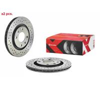 X2 PCS FRONT BRAKE DISC ROTORS SET L&R SIDES 09.4987.2X BREMBO I