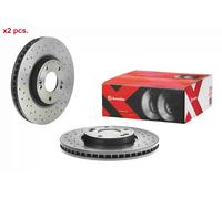 X2 PCS FRONT BRAKE DISC ROTORS SET L&R SIDES 09.A532.2X BREMBO I