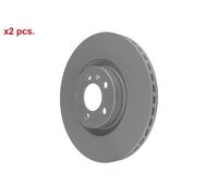 X2 PCS FRONT BRAKE DISC ROTORS SET L&R SIDES 24.0125-0222.1 ATE I