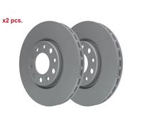 X2 PCS FRONT BRAKE DISC ROTORS SET L&R SIDES 24.0126-0168.1 ATE I
