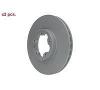 X2 PCS FRONT BRAKE DISC ROTORS SET L&R SIDES 24.0128-0157.1 ATE I