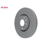 X2 PCS FRONT BRAKE DISC ROTORS SET L&R SIDES 24.0128-0164.1 ATE I