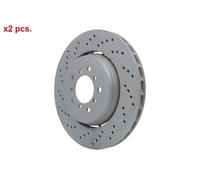 X2 PCS FRONT BRAKE DISC ROTORS SET L&R SIDES 24.0128-0208.2 ATE I