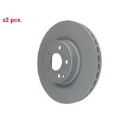 X2 PCS FRONT BRAKE DISC ROTORS SET L&R SIDES 24.0132-0144.1 ATE I