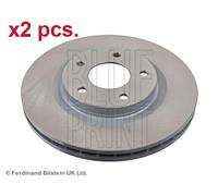 X2 PCS FRONT BRAKE DISC ROTORS SET L&R SIDES ADA104309 BLUE PRINT I