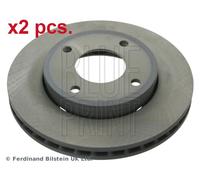 X2 PCS FRONT BRAKE DISC ROTORS SET L&R SIDES ADC443102 BLUE PRINT I