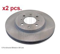 X2 PCS FRONT BRAKE DISC ROTORS SET L&R SIDES ADH24392 BLUE PRINT I
