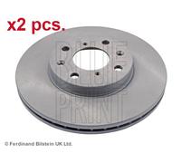 X2 PCS FRONT BRAKE DISC ROTORS SET L&R SIDES ADK84321 BLUE PRINT I