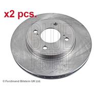 X2 PCS FRONT BRAKE DISC ROTORS SET L&R SIDES ADK84350 BLUE PRINT I