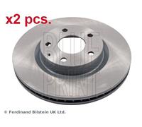 X2 PCS FRONT BRAKE DISC ROTORS SET L&R SIDES ADM543130 BLUE PRINT I
