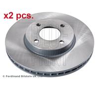 X2 PCS FRONT BRAKE DISC ROTORS SET L&R SIDES ADN143154 BLUE PRINT I