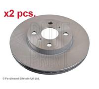 X2 PCS FRONT BRAKE DISC ROTORS SET L&R SIDES ADT343137 BLUE PRINT I