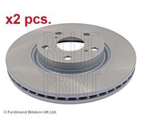 X2 PCS FRONT BRAKE DISC ROTORS SET L&R SIDES ADT343199 BLUE PRINT I