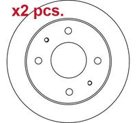 X2 PCS FRONT BRAKE DISC ROTORS SET L&R SIDES DF4132 TRW I