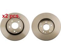 X2 PCS FRONT BRAKE DISC ROTORS SET L&R SIDES DF4180 TRW I