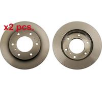 X2 PCS FRONT BRAKE DISC ROTORS SET L&R SIDES DF4870 TRW I