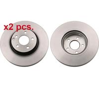 X2 PCS FRONT BRAKE DISC ROTORS SET L&R SIDES DF6195S TRW I
