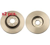 X2 PCS FRONT BRAKE DISC ROTORS SET L&R SIDES DF6408S TRW I