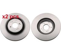 X2 PCS FRONT BRAKE DISC ROTORS SET L&R SIDES DF6437 TRW I