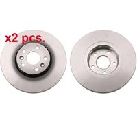 X2 PCS FRONT BRAKE DISC ROTORS SET L&R SIDES DF6449 TRW I