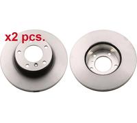 X2 PCS FRONT BRAKE DISC ROTORS SET L&R SIDES DF6478S TRW I
