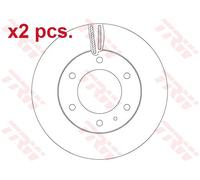 X2 PCS FRONT BRAKE DISC ROTORS SET L&R SIDES DF6812S TRW I