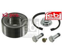 X2 PCS FRONT WHEEL HUB BEARING 21887 FEBI BILSTEIN I
