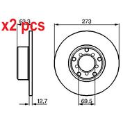 BOSCH 0 986 478 055 Brake disc