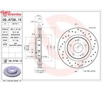 BREMBO 09.A738.1X Brake disc
