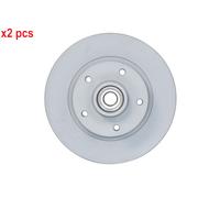 Bosch BD2226 Brake Disc - 260 mm Solid Discs - Rear Axle - ECE-R90 Certified - Long Service Life, Advanced Corrosion Protection - 1 Single Disc