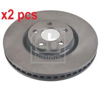 X2 PCS L&R SIDES 107716 BRAKE DISC FEBI BILSTEIN