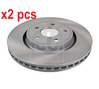 X2 PCS L&R SIDES 108385 BRAKE DISC FEBI BILSTEIN