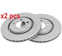 2x Original A.B.S. Brake Disc 16080 for Seat VW