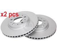 X2 PCS L&R SIDES 16236 BRAKE DISC A.B.S.