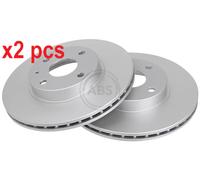 X2 PCS L&R SIDES 16458 BRAKE DISC A.B.S.