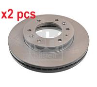 X2 PCS L&R SIDES 170039 BRAKE DISC FEBI BILSTEIN