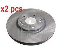 X2 PCS L&R SIDES 170698 BRAKE DISC FEBI BILSTEIN