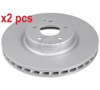 X2 PCS L&R SIDES 17393 BRAKE DISC A.B.S.