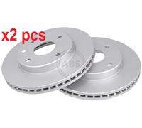 X2 PCS L&R SIDES 17414 BRAKE DISC A.B.S.