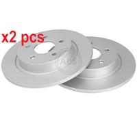 A.B.S. Brake Disc 17605 – Rear Pair – Fits Ford C‑MAX, Volvo V50/V40/S40
