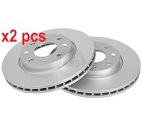 X2 PCS L&R SIDES 17642 BRAKE DISC A.B.S.