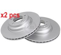 2x Original A.B.S. Brake Disc 17661 for BMW