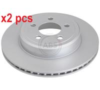 Pair of Rear Brake Discs for Chrysler 300C A.B.S. 17904