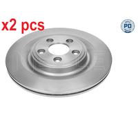 X2 PCS L&R SIDES 18-15 523 0008/PD BRAKE DISC MEYLE